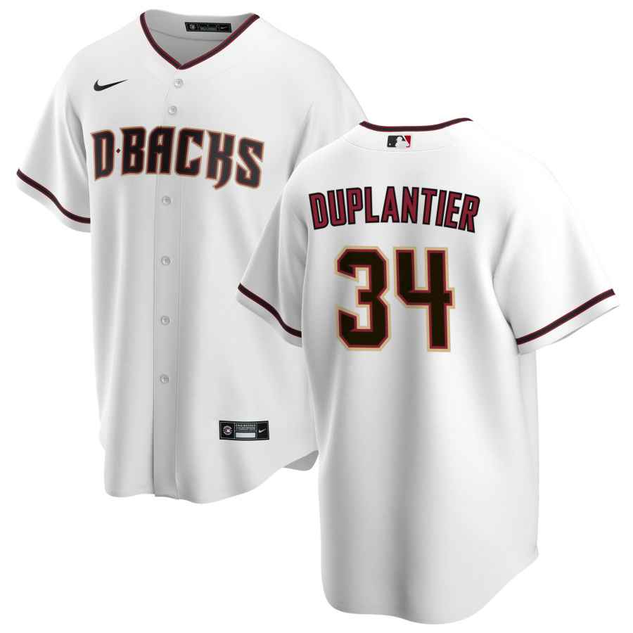 Nike Men #34 Jon Duplantier Arizona Diamondbacks Baseball Jerseys Sale-White